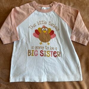 Big Sister Turkey Shirt 3t
